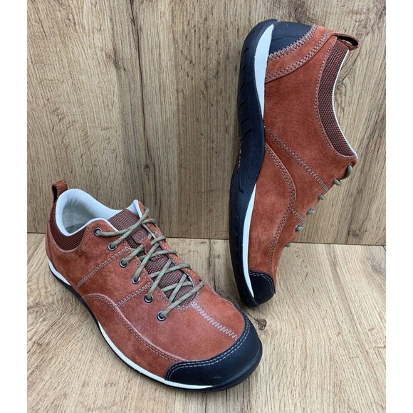L.L. Bean Shoes - LL Bean BeanSport Lace Up Sneaker Shoes Womens Size 8 M Red Brick Suede Feldspar